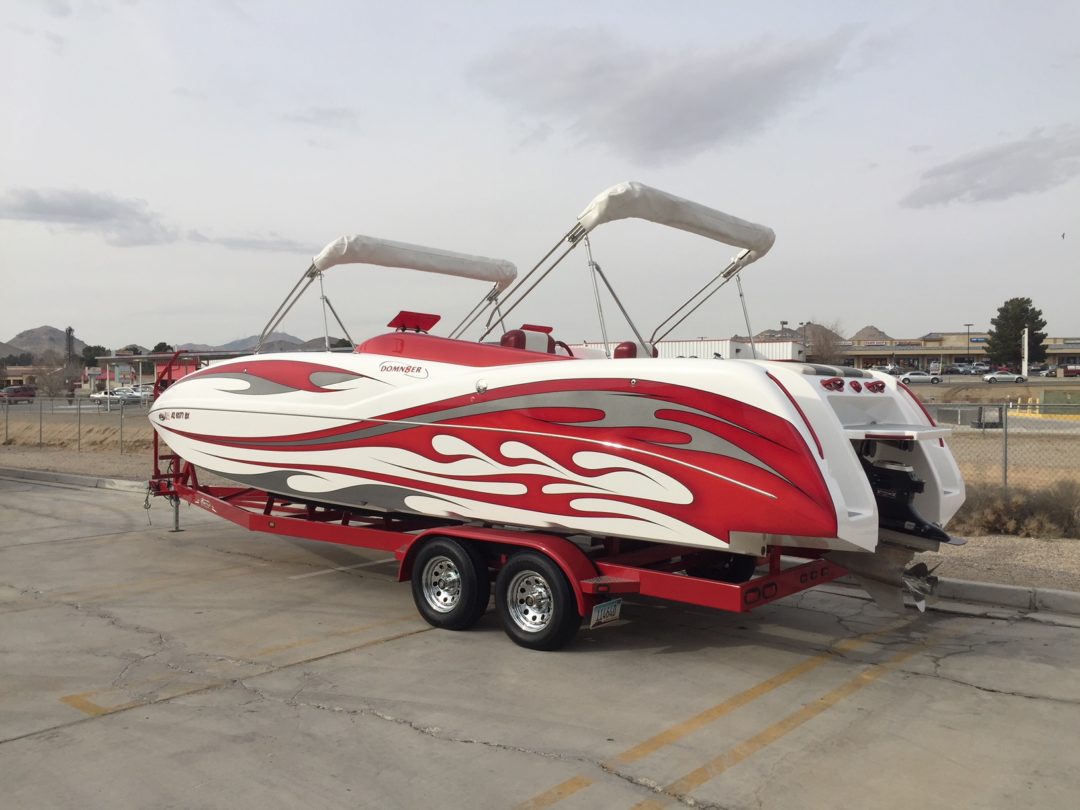 2016 Domn8er Deck Boat **40 Hours** 600 HP with SCX Drive..SOLD