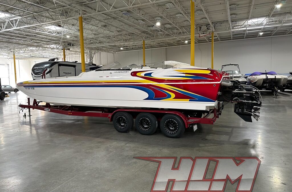 SOLD!!  2007 Eliminator Daytona 30′ ICC Open Bow Cat *Twin 496 Ho’s* Mint Condition