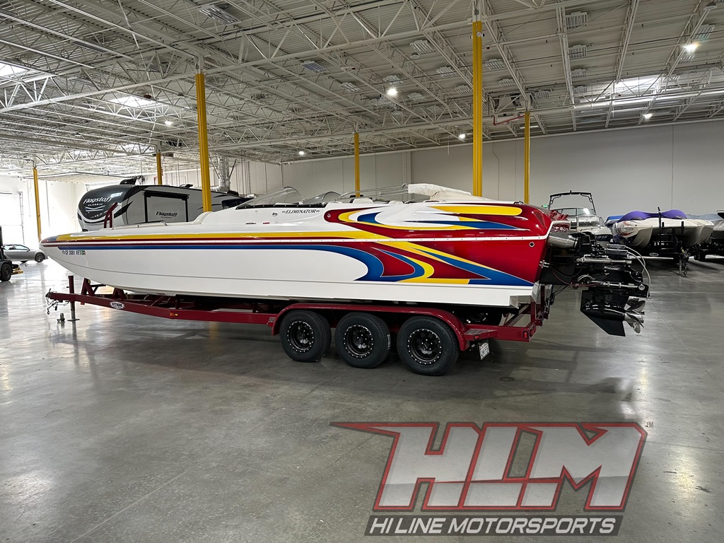 SOLD!!  2007 Eliminator Daytona 30′ ICC Open Bow Cat *Twin 496 Ho’s* Mint Condition
